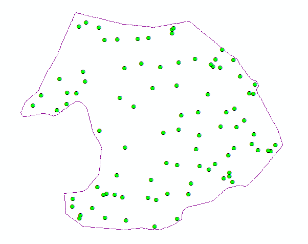 Centroids of candidate base polygons